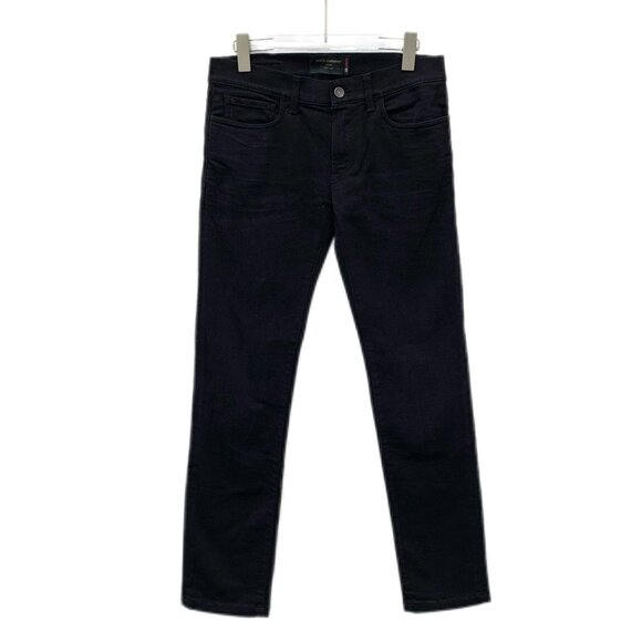 Dolce & Gabbana Black Denim Slim-Fit Stretch Jeans Size 44 Mens Cotton Blend - Picture 1 of 8